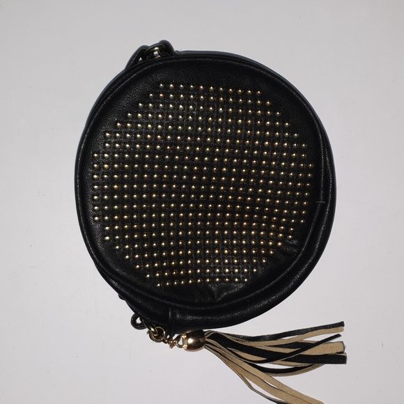 Neon Hart crossbody black faux leather studded bag - Picture 13 of 16